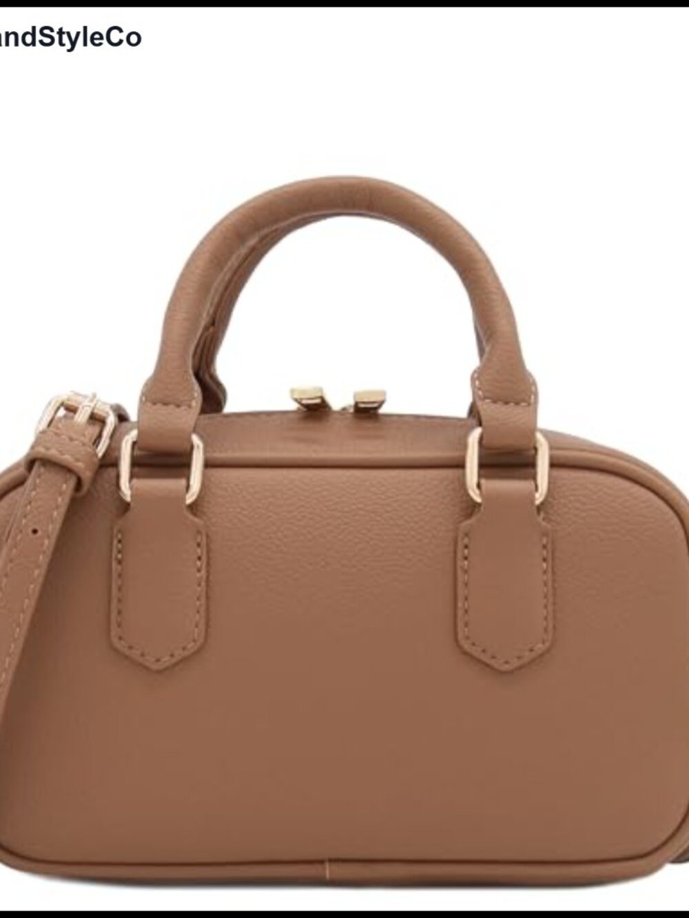 Mini PU Leather Satchel Purse Top Handle Crossbody Bag